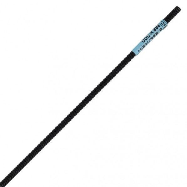 黒亜鉛 全ねじ M8X300 黒 M8X300 ID-353 1本