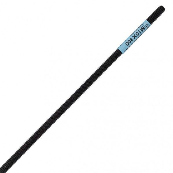 黒亜鉛 全ねじ M10X300 黒 M10X300 ID-354 1本