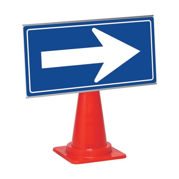 ミセル誘導パネル コーン用 1面 900×450 ホワイト/青 OT-553-172-8 1個