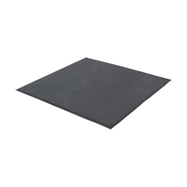 101920 杢ラビットファー調ラグ ダークグレー ORG-R1818-DH 1点