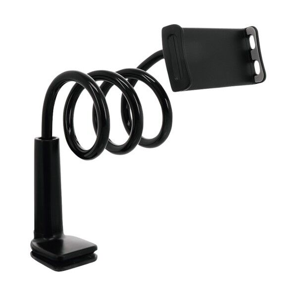 簡単固定で抜群の安定性 ロングタイプ フレキシブルアームスタンド OWL-ARMSTD04-BK 1点