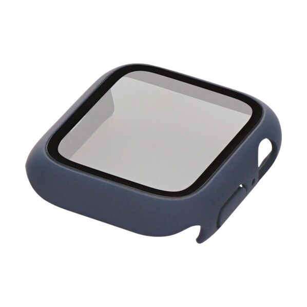 大切なAppleWatchを傷から守るALL IN ONE ガラスフィルム一体型ケース OWL-AWBCV0440-NV 1点