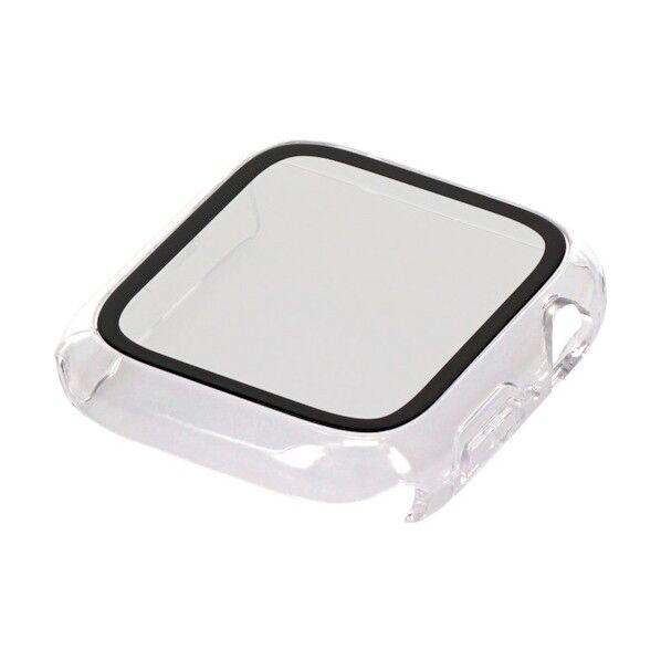 大切なAppleWatchを傷から守るALL IN ONE ガラスフィルム一体型ケース OWL-AWBCV0444-CL 1点