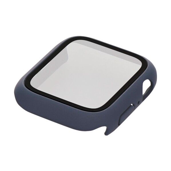 大切なAppleWatchを傷から守るALL IN ONE ガラスフィルム一体型ケース OWL-AWBCV0444-NV 1点