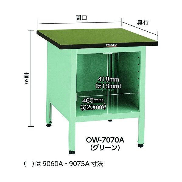 小型中量作業台(オープンタイプ) 標準タイプ