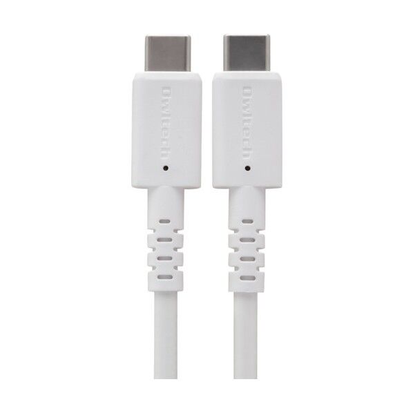 PD対応 Type-C to Type-C やわらかく断線に強い ホワイト 120cm OWL-CBKCCS12-WH 1点