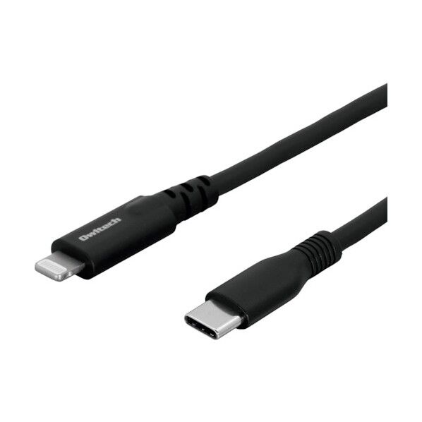 Type-C to Lightningケーブル やわらかく断線に強い 300cm ブラック OWL-CBKLTCSR30-BK 1点