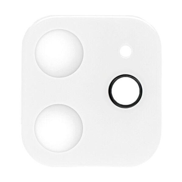 iPhone 12対応 カメラ部分 保護強化ガラス ホワイト OWL-CLGIC61-WH 1点
