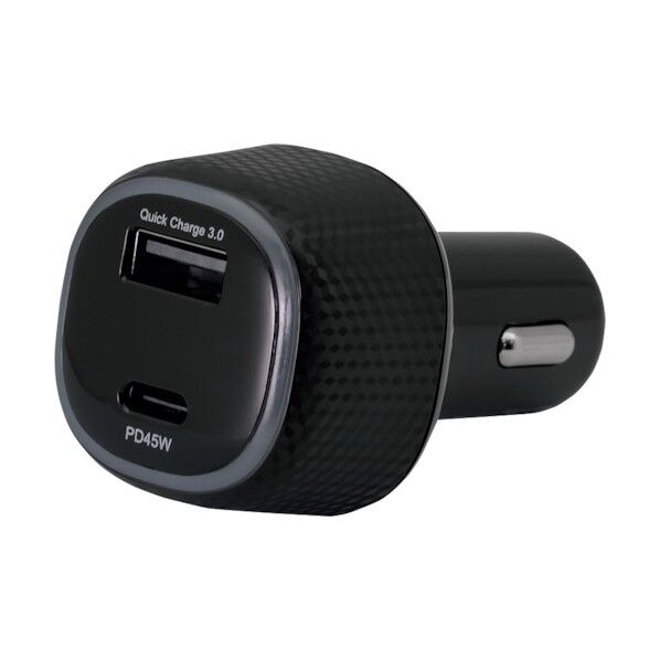 カーチャージャー QC3.0 PD45W対応 ブラック