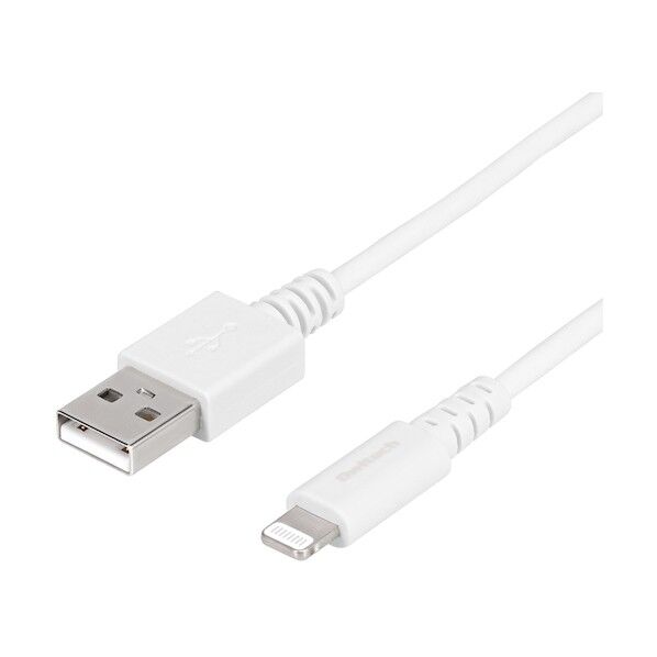 オウルテック やわらかく断線に強い USB Type-A to Lightningケーブル OWL-CBKLTSR2R12-WH 1本...