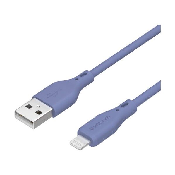 オウルテック シルキータッチでからまりにくいソフトシリコン素材のUSB Type-A to Lightningケーブル OWL-CBSAL10-AB 1個