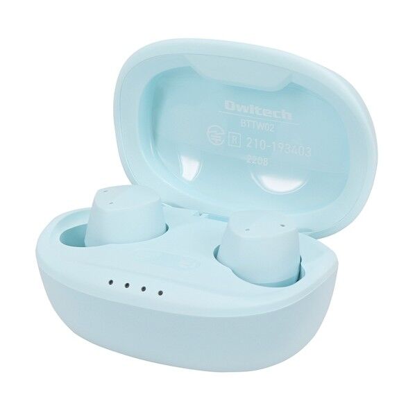 小さくてもパワフルな音質 コンパクトで軽い 完全ワイヤレスイヤホン OWL-BTTW02-BL 1点