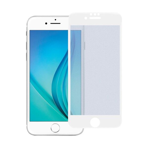 iPhoneSE(第2世代)/8/7/6s対応ガラスフィルム 白フチ マット ブルーライトカット OWL-GPIC47F-WAB 1点