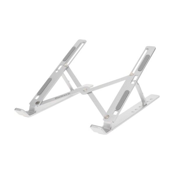 ノートPCをお好みの角度に調整可能 携帯に便利な折り畳み式ノートPC・タブレットPCスタンド OWL-PCSTD03-SI 1点