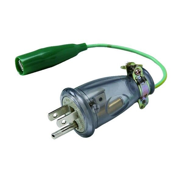 ハタヤ2P・2P接地付兼用取替用スケルトンとび出しプラグ