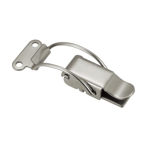 パッチン錠曲線アームタイプ・ステンレス製（２個入） 137 x 70 x 32 mm P-147-1SUS (2コイリ) 2個