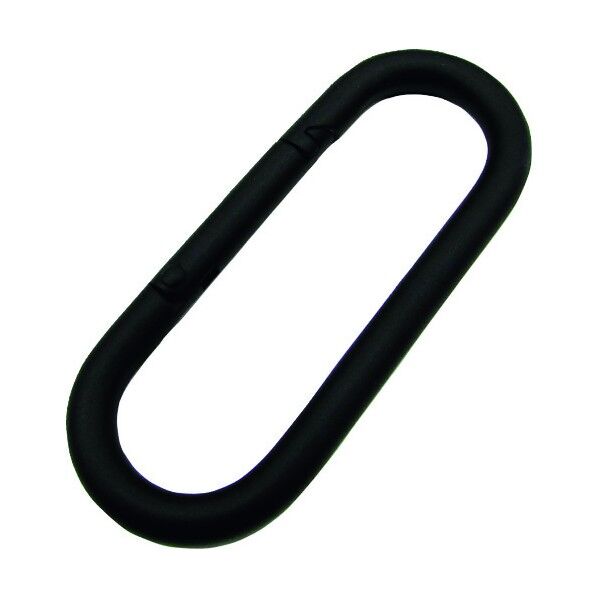 ステンレス プチカラビナ(スタンダード型) 黒色塗装 線径5mm長さ58mm P-5MB 1点