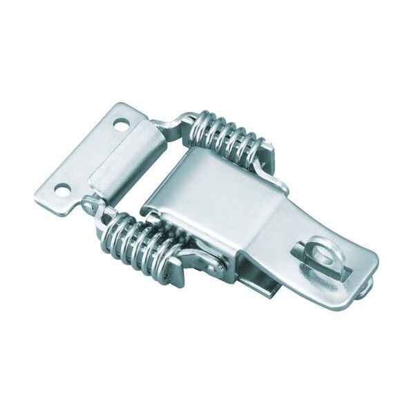 パッチン錠鍵穴付バネタイプ2個入