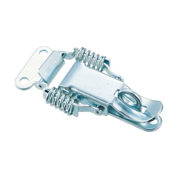 パッチン錠鍵穴付ばねタイプ・スチール製2個入 137 x 78 x 36 mm P-30H 1個