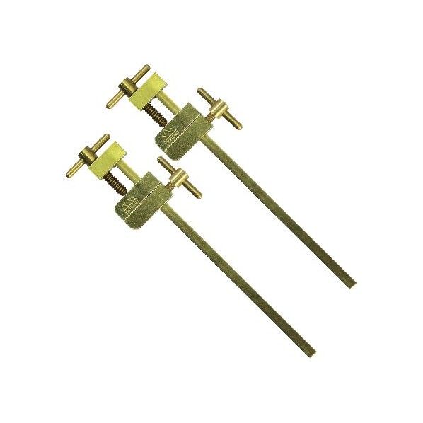 真鍮ハタ金 2本セット (パック入) サイズ:約120mm 1本