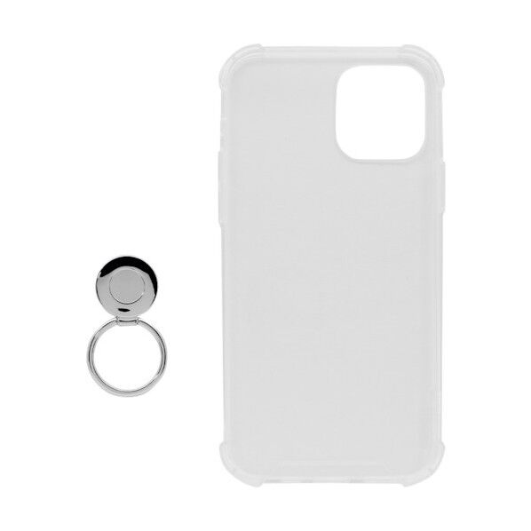 オウルテック iPhone 12/12 Pro用耐衝撃ハイブリッド背面ケース TPU素材とPC素材 クリア OWL-CVIC6107-CL 1点