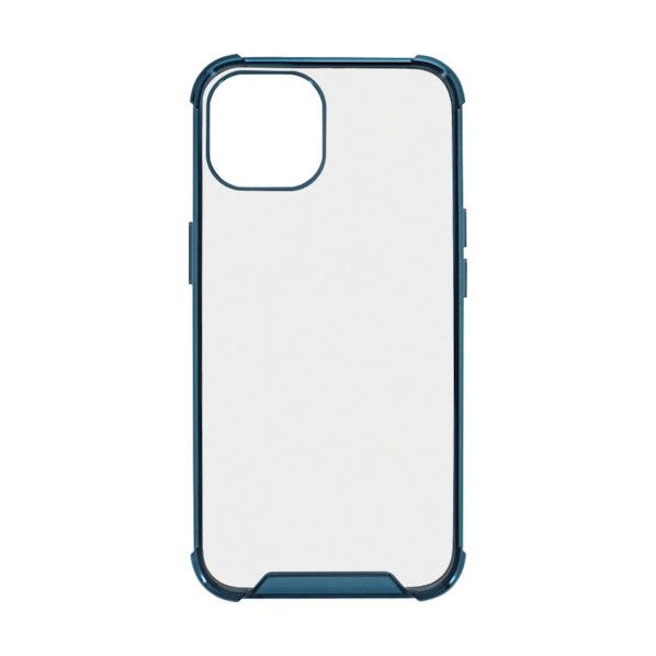 TPUとPCでしっかり守る iPhone13専用 耐衝撃ハイブリッドケース OWL-CVID6109-NV 1点