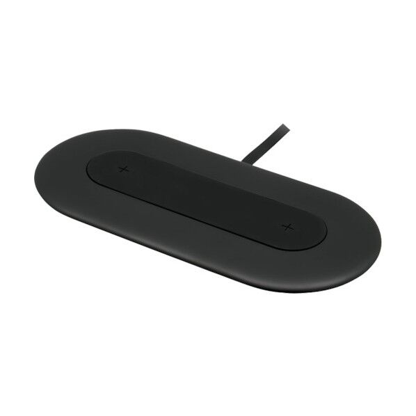 Qiワイヤレス充電器 2台同時充電 ブラック OWL-QI10W2Q18W-BK 1点