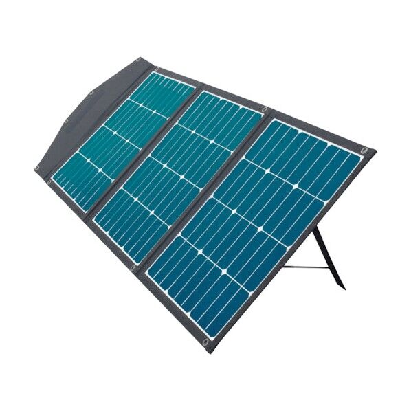 災害時などに電源として使える 3つ折りソーラーパネル電源 120W