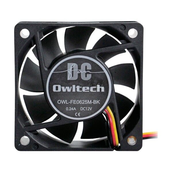 オリジナルケース用ファン6cm25mm厚 OWL-FE0625M-BK 1点