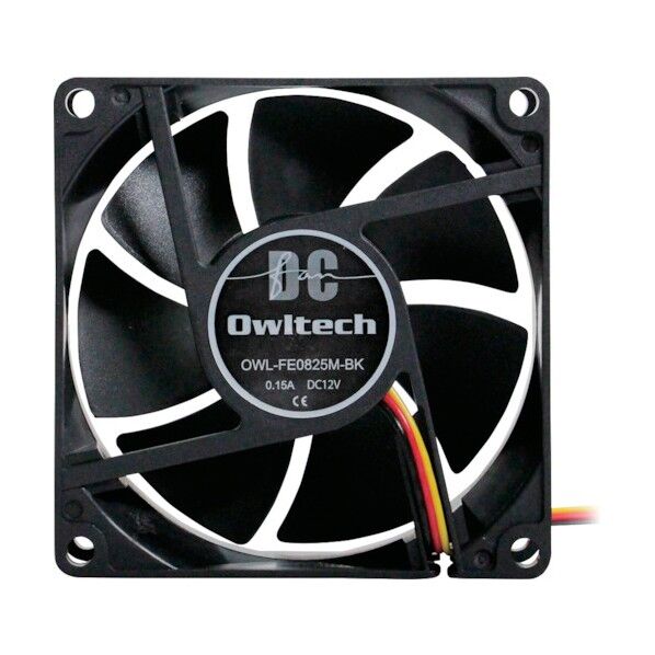 オリジナルケース用ファン8cm25mm厚 OWL-FE0825M-BK 1点