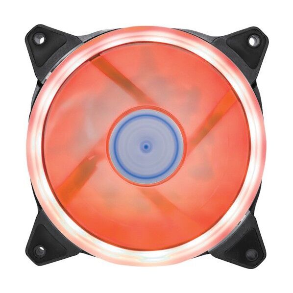 LEDリング付ケース用FAN12cm25mm厚 レッド OWL-FE1225LLC-RE 1点
