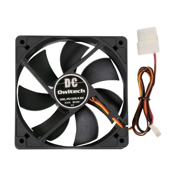 オリジナルケース用ファン12cm25mm厚 OWL-FE1225LS-BK 1点