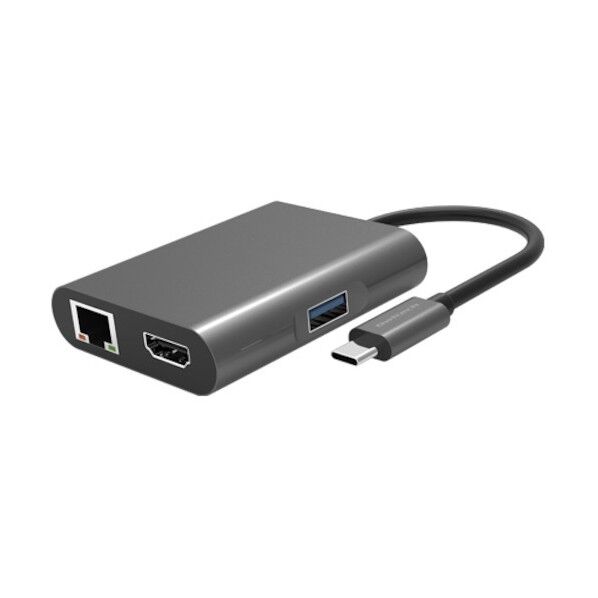 オウルテック PD100W給電ポート付き Type-C to マルチポートアダプター OWL-DS3181-SV 1点...