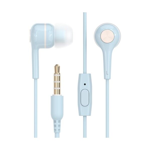 ハンズフリー対応 ステレオイヤホン OWL-EPMC04-BL 1個