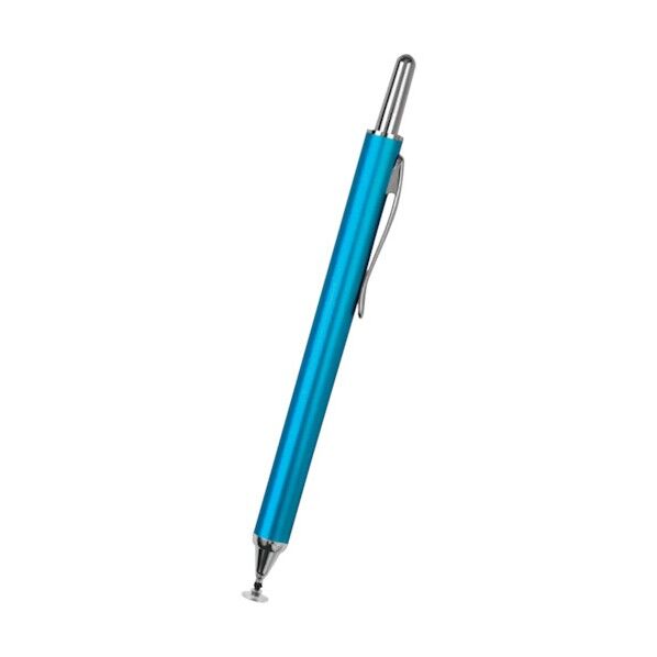 透明なディスク型ペン先を瞬時に使えるノック式タッチペン OWL-TPSE04-BL 1点