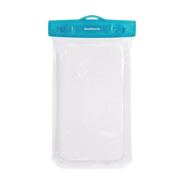 スマホ用防水ケース iP68取得 クリアカラーケース クリアライトブルー OWL-WPCSP12-CLB 1点