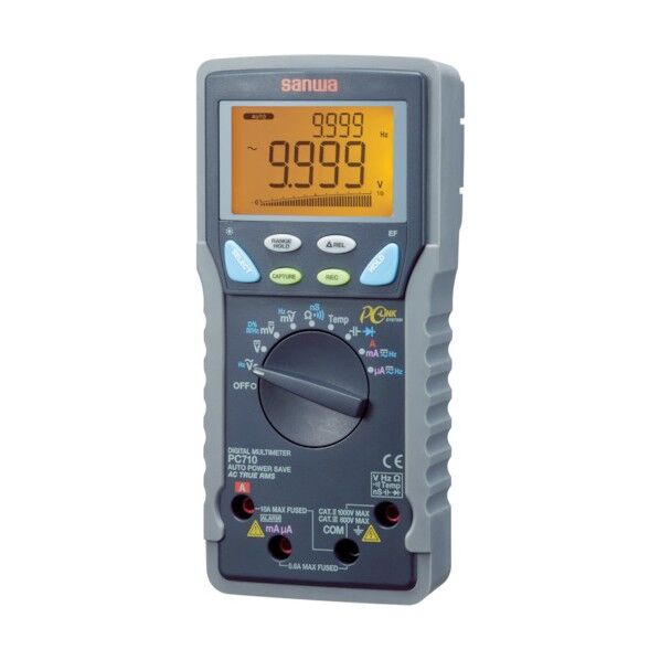 真の実効値対応デジタルマルチメータパソコン接続型 PC710 1台