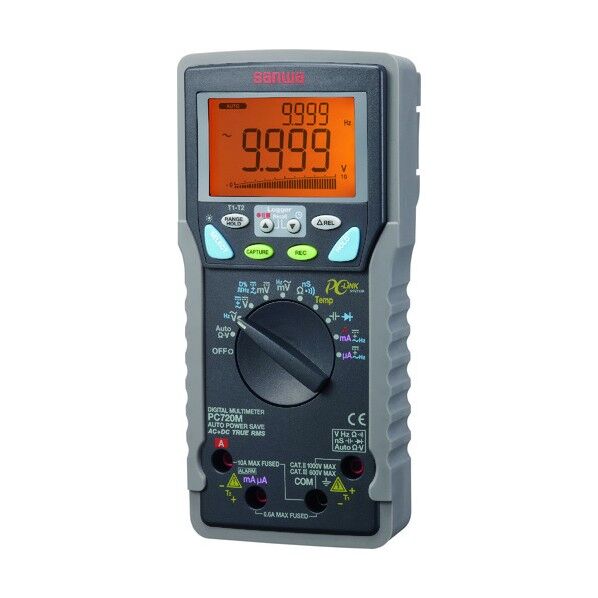 高確度パソコン接続型デジタルマルチメータ 75 x 177 x 228 mm PC720M 1