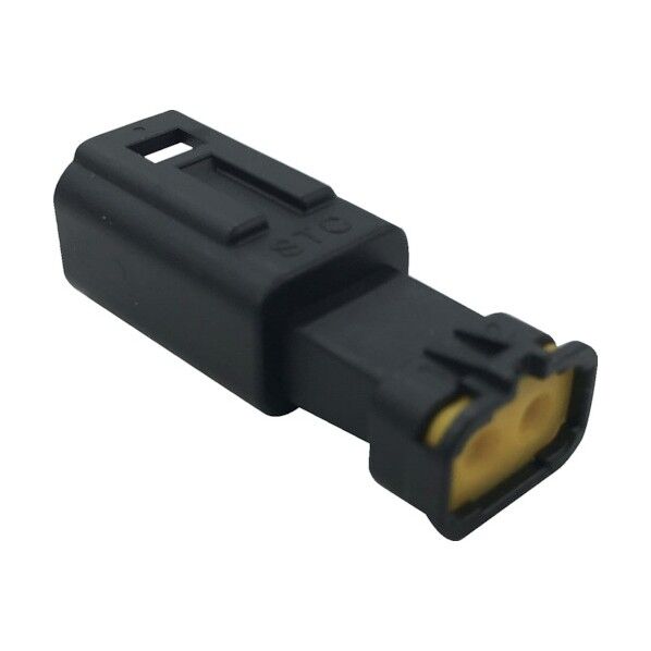 トラスコ 防水コネクタ ソケットハウジング 2芯 中継用(10個入) 被覆外径φ1.7~2.3 黒 P-CE01A5-02B0-01 1点...