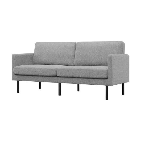 104134 3人掛けポケットコイルソファ ライトグレー PCS-3S-LH 1点