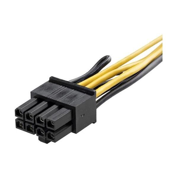 PC電源ケーブル/PCI Express電源変換/15cm/6-8ピン/メス・オス PCIEX68ADAP 1本