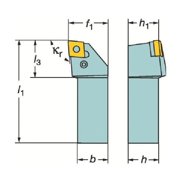 T-Max P ネガチップ用シャンクバイト PCLNR 1