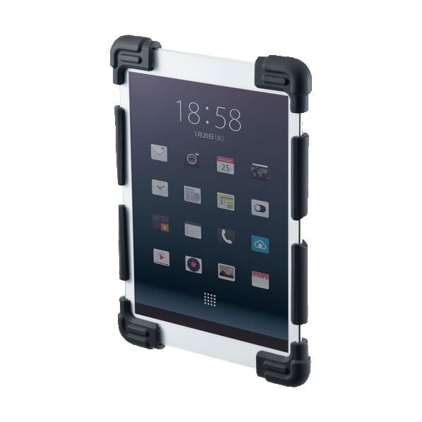 サンワサプライ 耐衝撃シリコンケース(8.9~11.6インチ) PDA-TABH4BK 1点