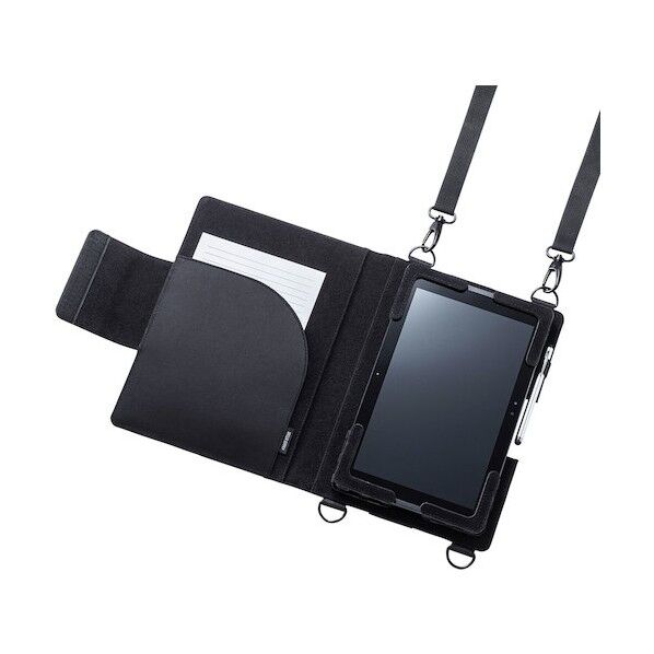 ショルダーベルト付き10.1型タブレットPCケース (背面カメラ対応)