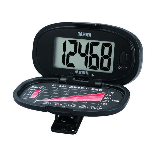 タニタ 歩数計 幅6.5×奥行3.5×高さ2cm PD-645-BK...