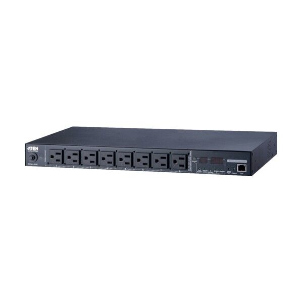 ATEN eco PDU/NEMA/1Uタイプ/8ポート/計測機能搭載/温湿度センサー対応