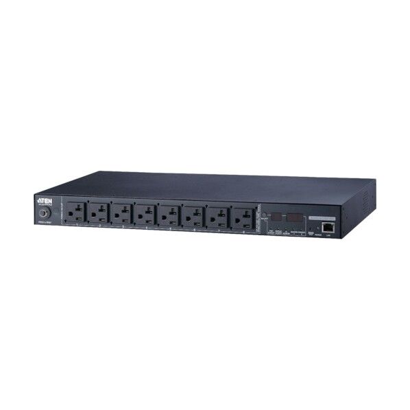 ATEN eco PDU /NEMA/100V/20A/1Uタイプ/8ポート/計測機能搭載/温湿度センサー対応