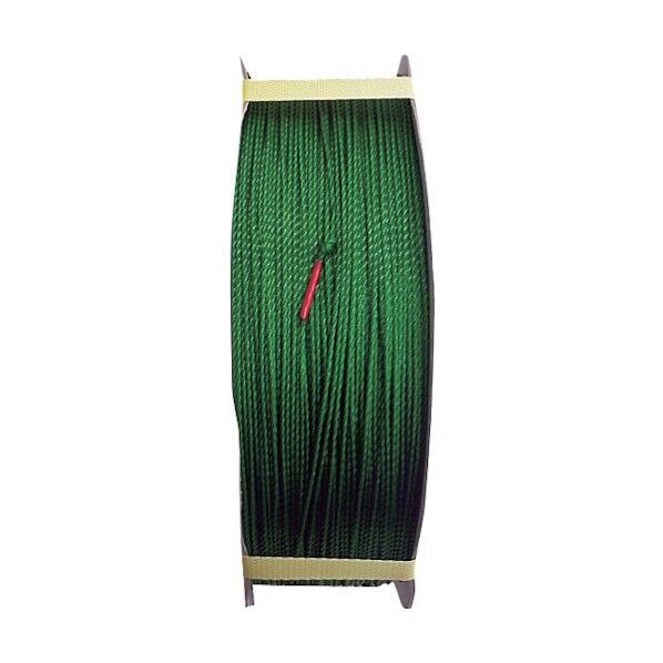 PE ポリエチレンロープ(3打ち)ドラム巻 緑 1.5mm×800m PE-1.5X800GRN-DR 1巻