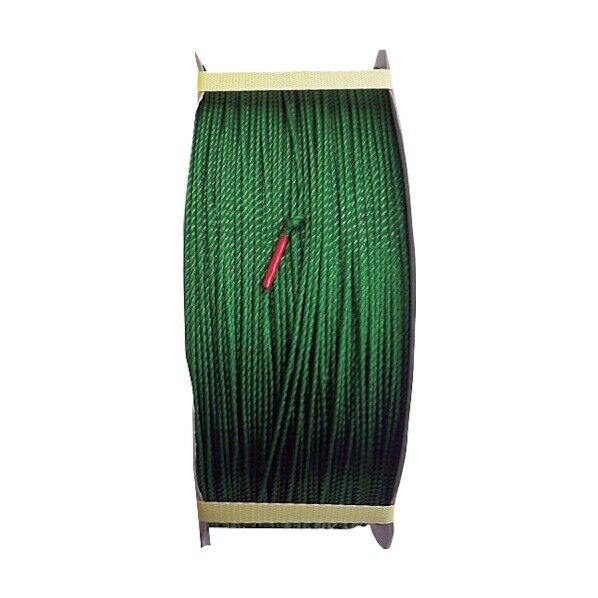 PEロープドラム巻 緑 2mm×700m 1巻