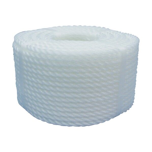 ロープPEカラーロープ万能パック6mm×50mホワイト ホワイト 170 x 170 x 90 mm PE650-7 1点